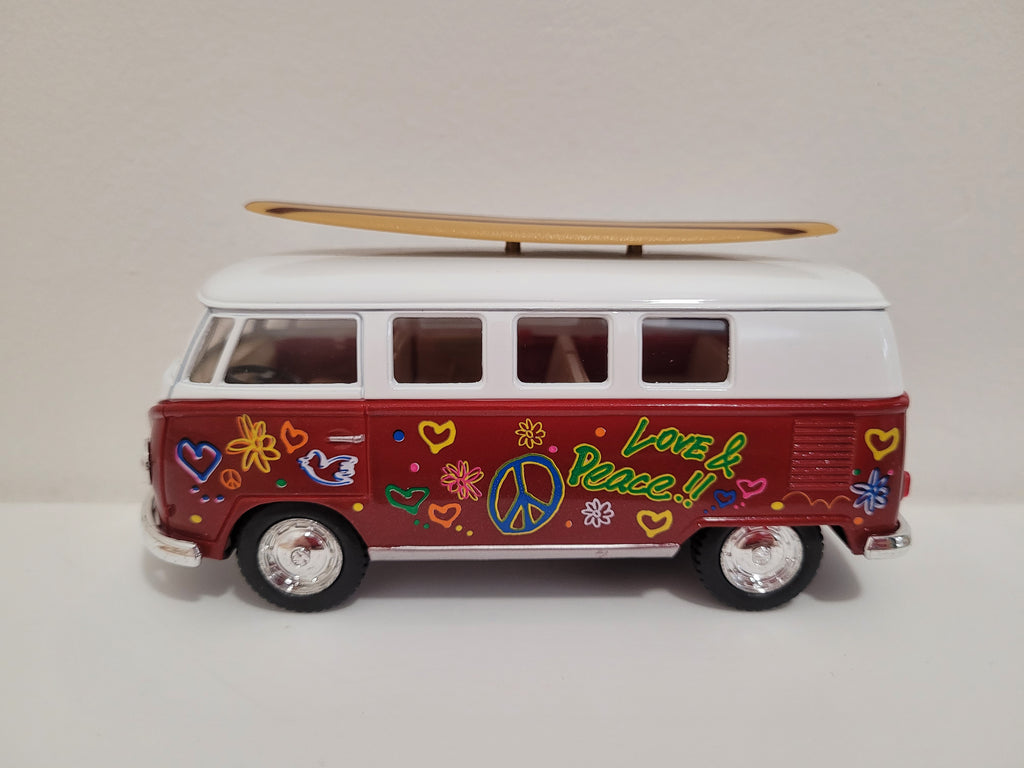 Van VW surf métal - ROUGE