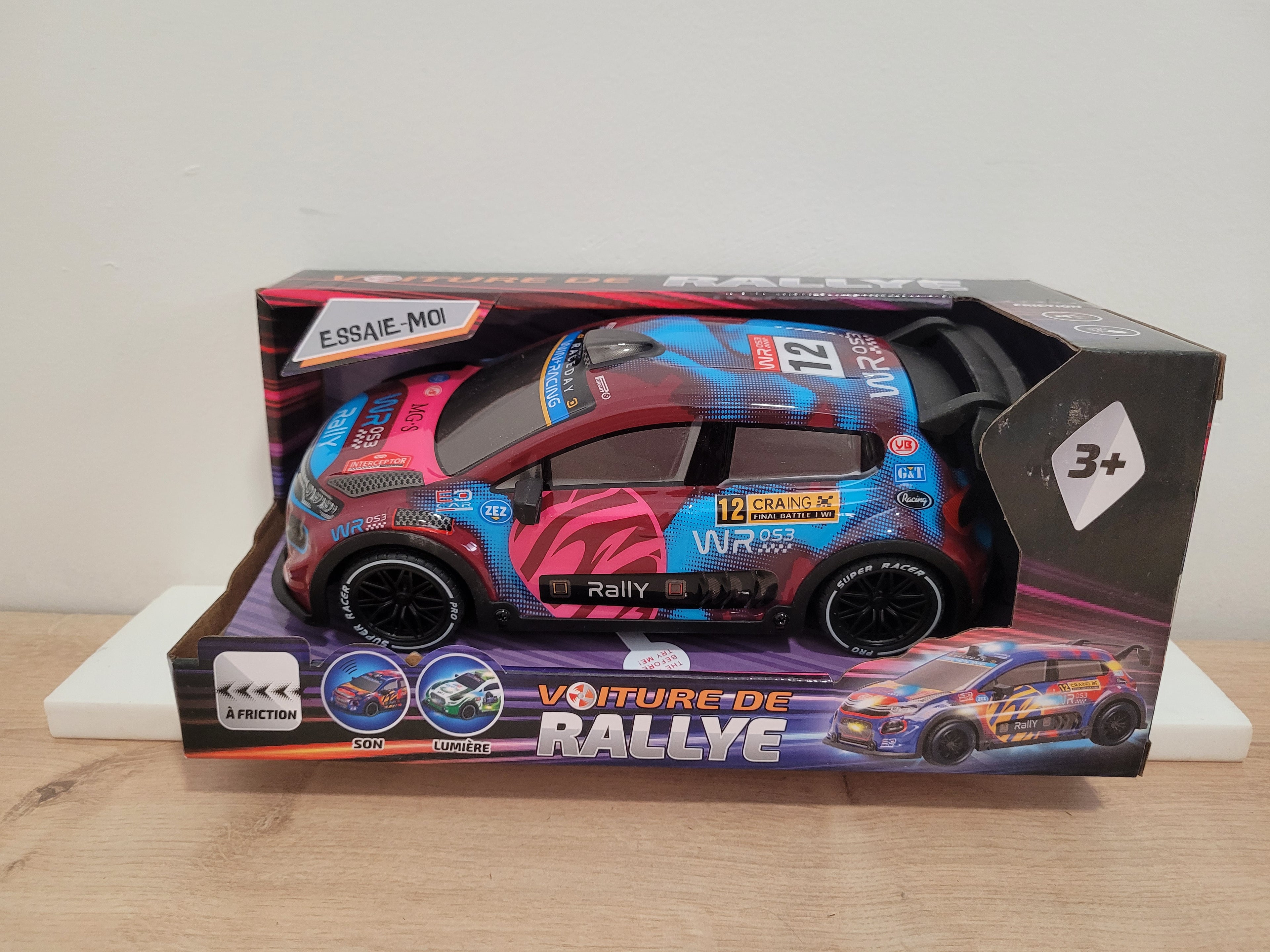 Voiture Racing son et lumière - Rouge