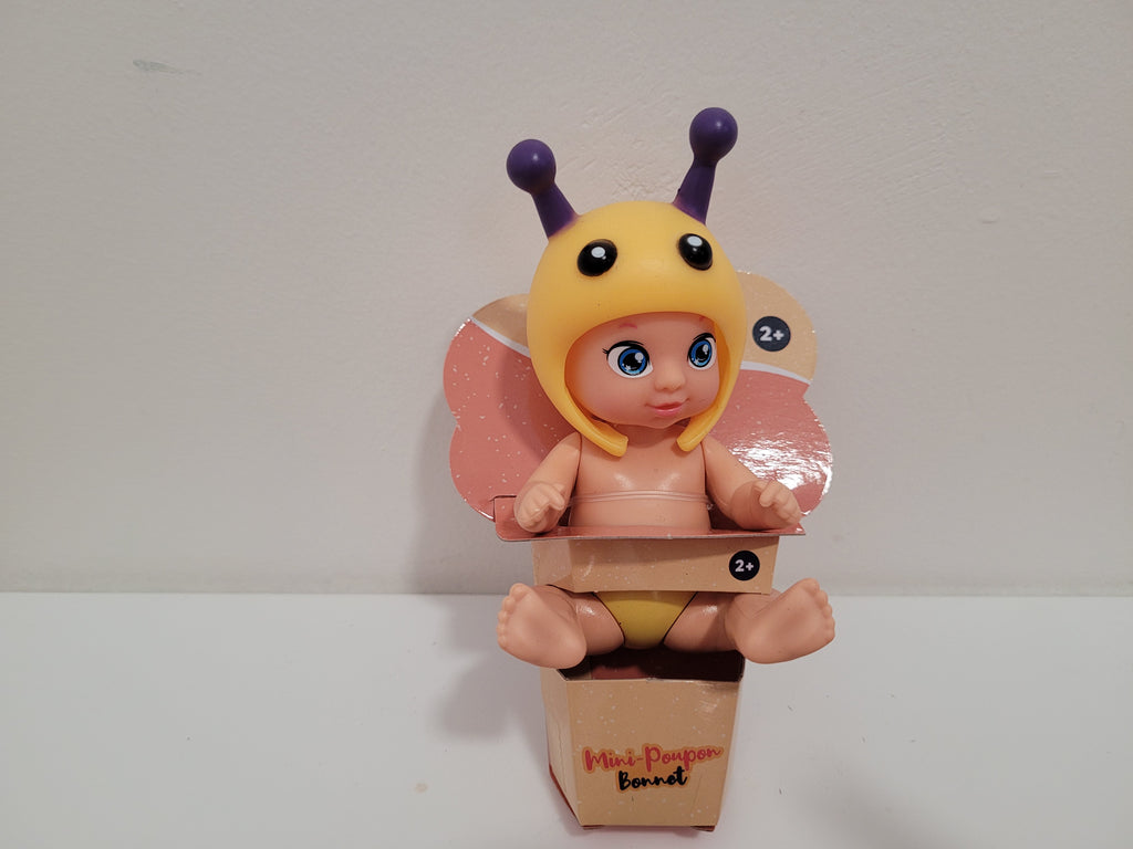 Mini poupon - Bonnet abeille