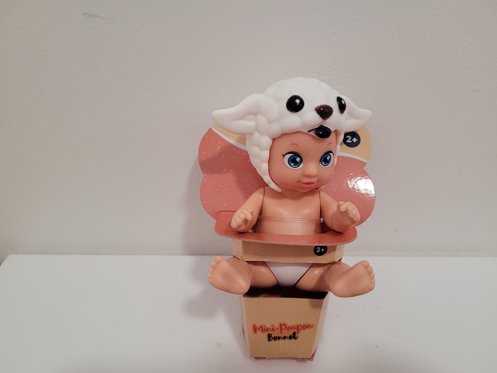 Mini poupon - Bonnet chèvre