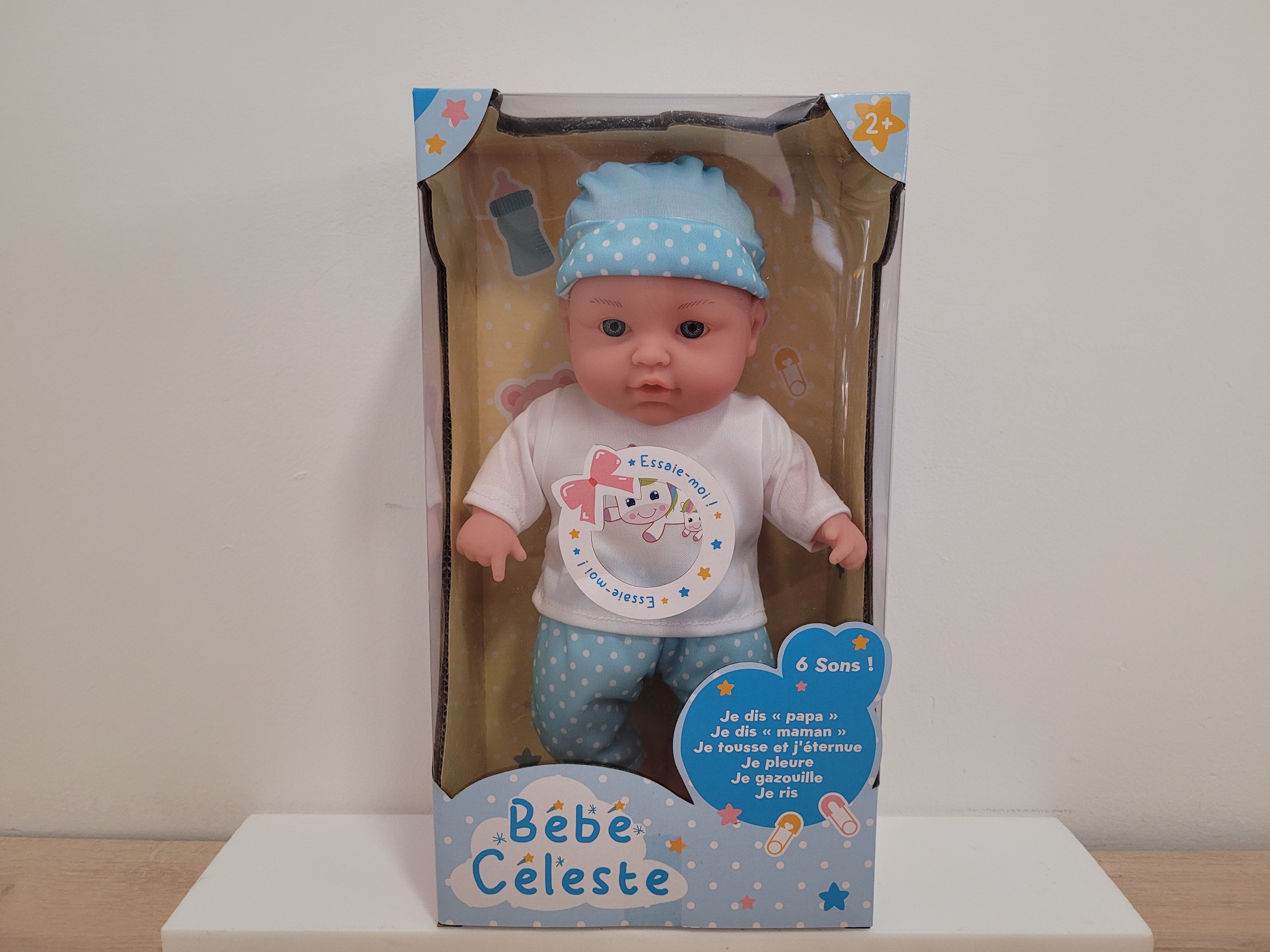 Poupée Poupon Bébé Célèste - Bleu