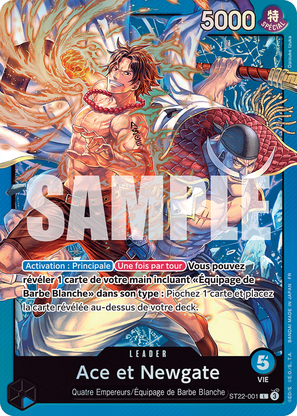 One-Piece Deck de démarrage ACE et NEWGATE ST22