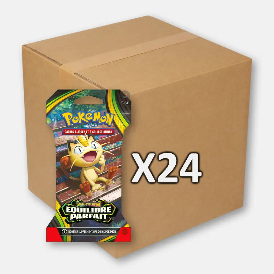 Case Pokémon 24 Booster Blister ME03 Equilibre Parfait