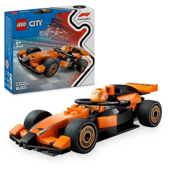 LEGO City 60442 - Voiture de course McLaren avec pilote de F1