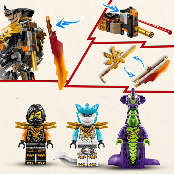 LEGO Ninjago 71854 - La mission du robot Cole et du dragon Zane