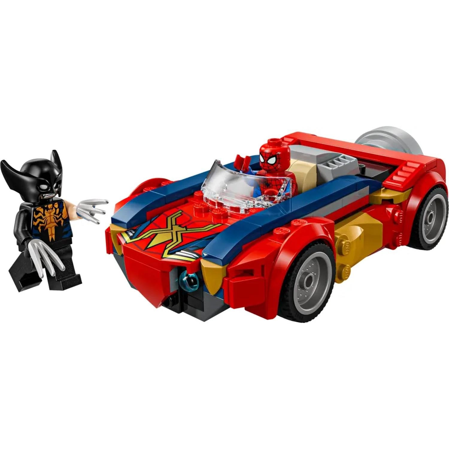 LEGO Super Heroes 76336 - Spider-Man et sa voiture contre Wolverine vénomisé