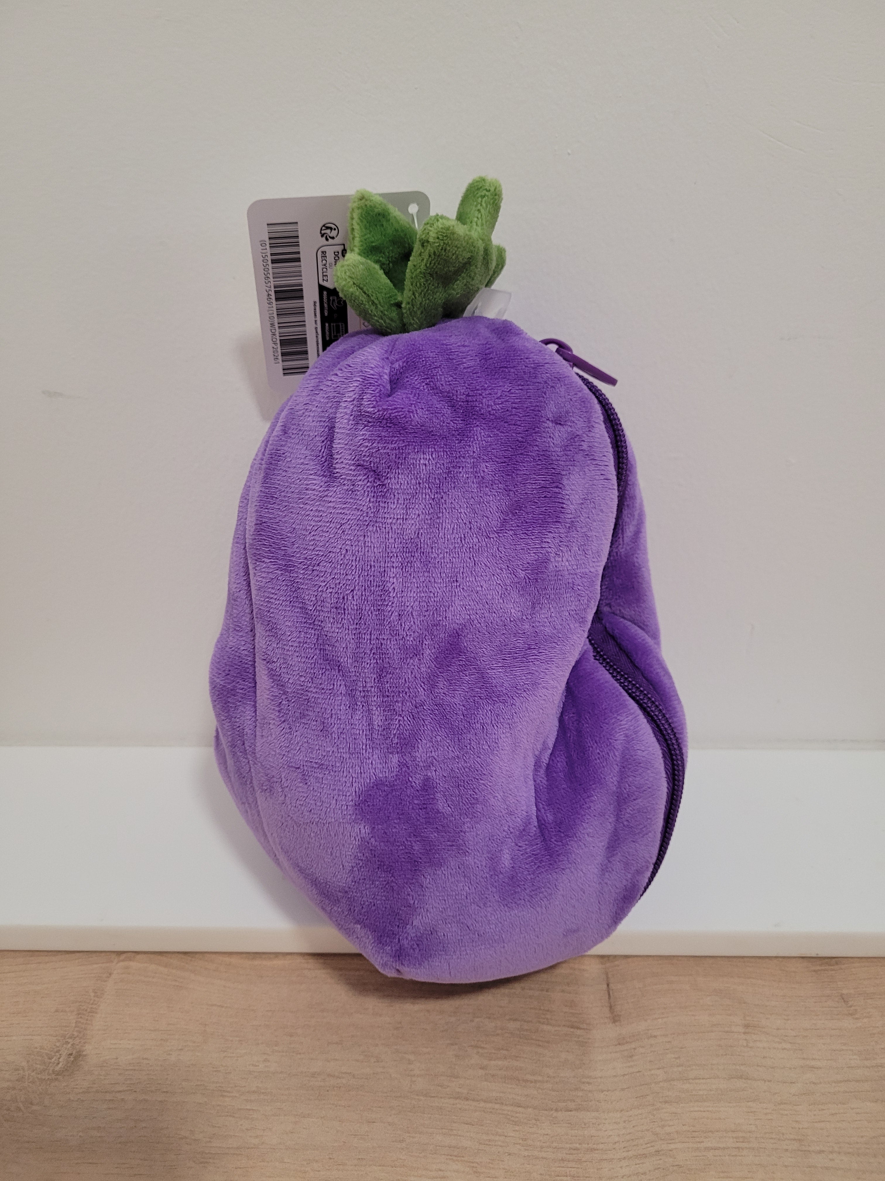 Peluche Lapin Reversible - Aubergine