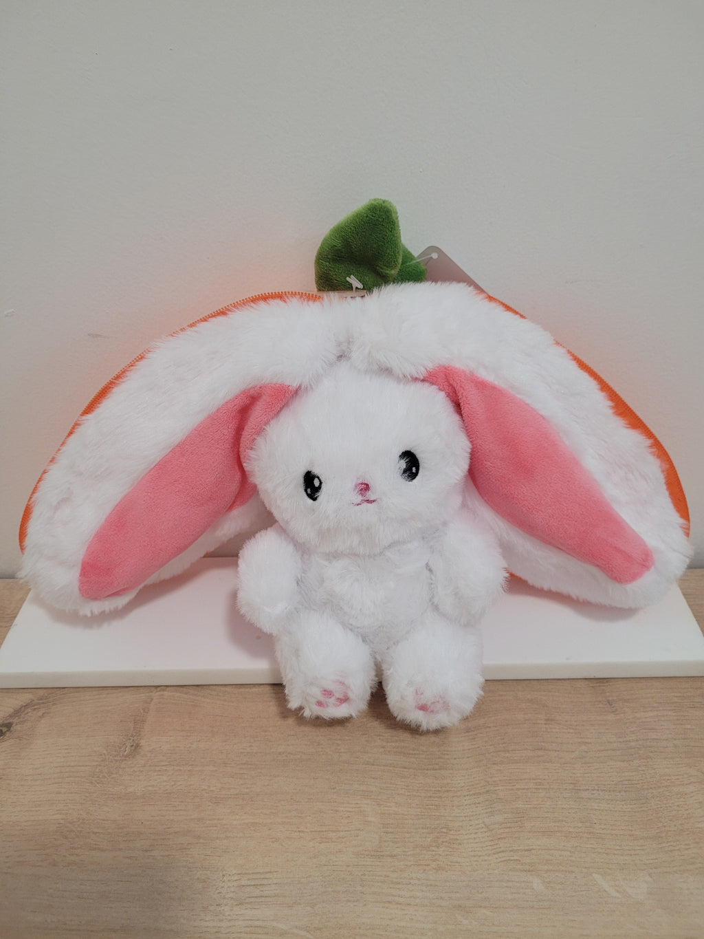 Peluche Lapin Reversible - Carotte