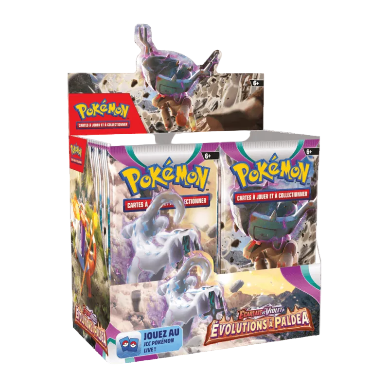 Display Pokémon Écarlate et Violet – Évolutions à Paldea EV02 – 36 Boosters FR