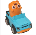 Voiture Pousse-Roule animaux BLEU