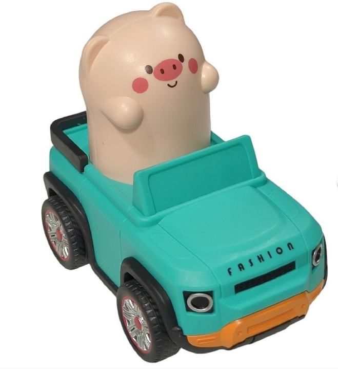 Voiture Pousse-Roule animaux VERT
