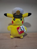Peluche Pokemon - Moyen format 🔵 - Capitaine Pikachu