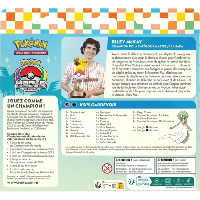 Pokémon Deck des championnats du monde Anaheim 2025 - Riley McKay