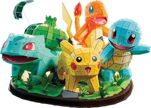 4D Build - Coffret 4 personnages région de Kanto