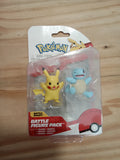 Set figurines de combat Pikachu et Carapuce