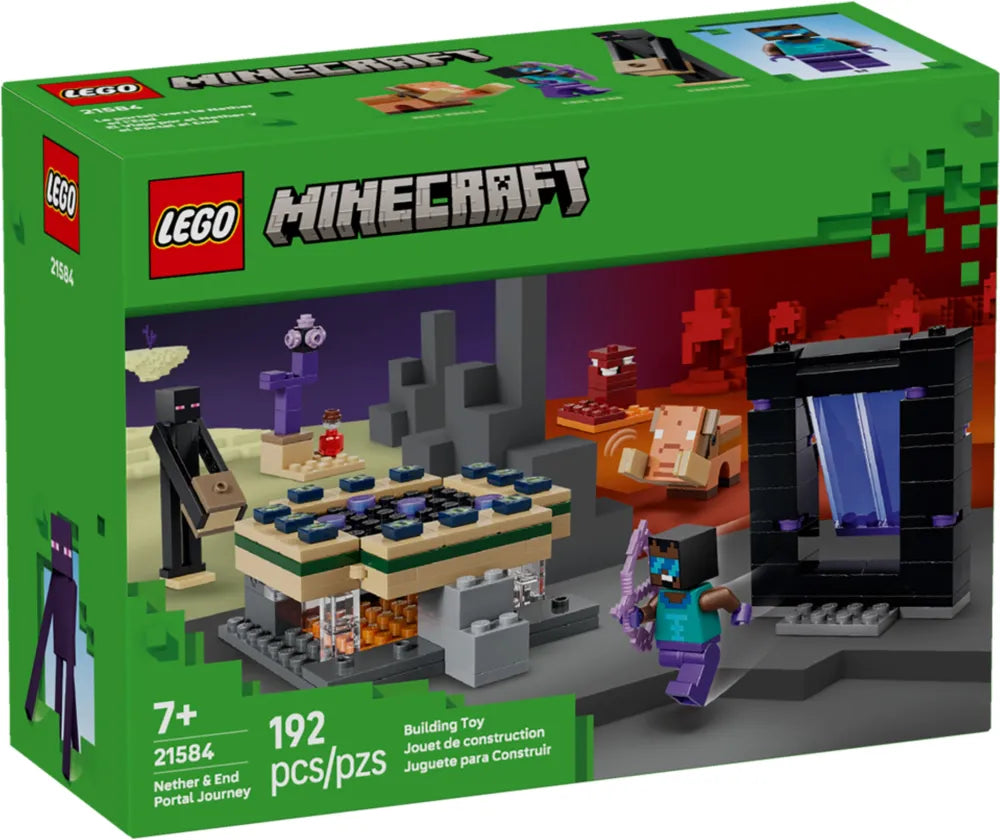 Lego Minecraft 21584 - Voyage à travers les portails du Neyher et de l’Ender