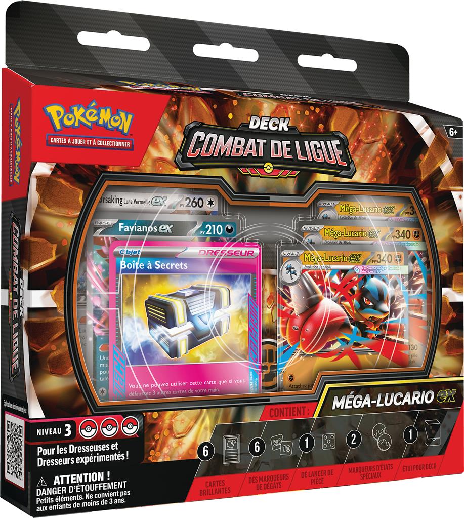 Deck combat de ligue Pokémon - Méga-Lucario Ex