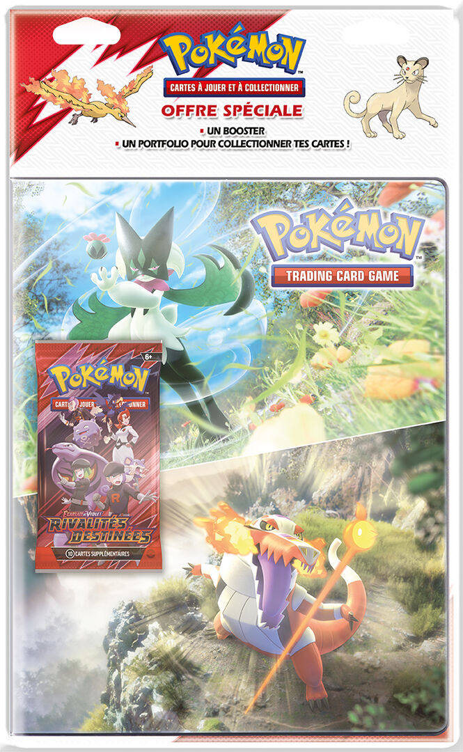 Classeur Pokémon + Booster Écarlate et Violet : Rivalités Destinées