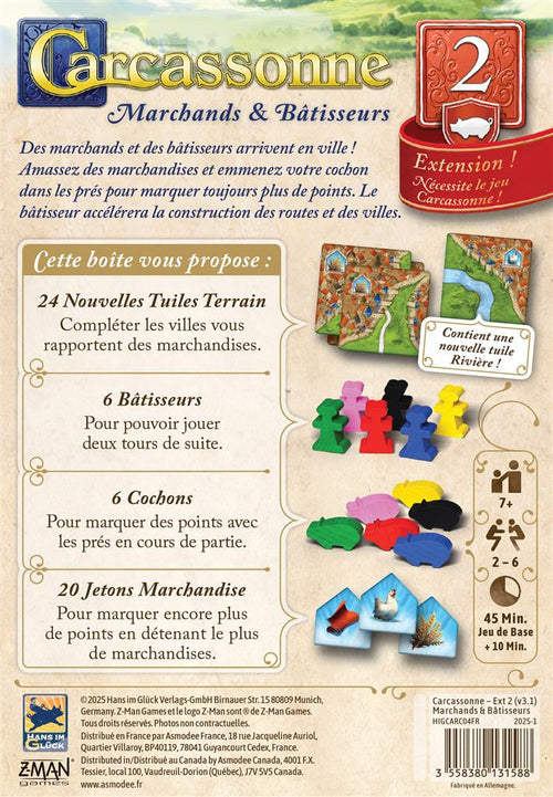 Carcassonne : Marchands et Bâtisseurs 2025
