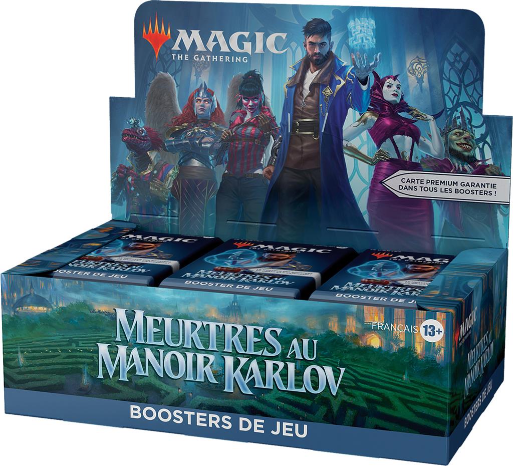 Magic The Gatherind display - Meurtres au manoir Karlov boosters de jeu