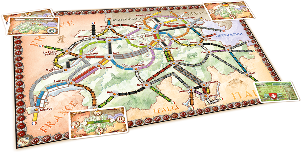 Les Aventuriers du rail - Extension Carte de l'Inde & Suisse