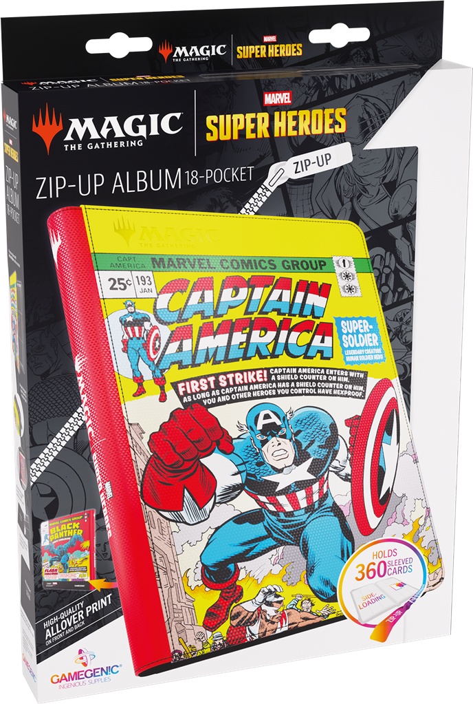 Classeur à zip Magic The Gathering - Captain America