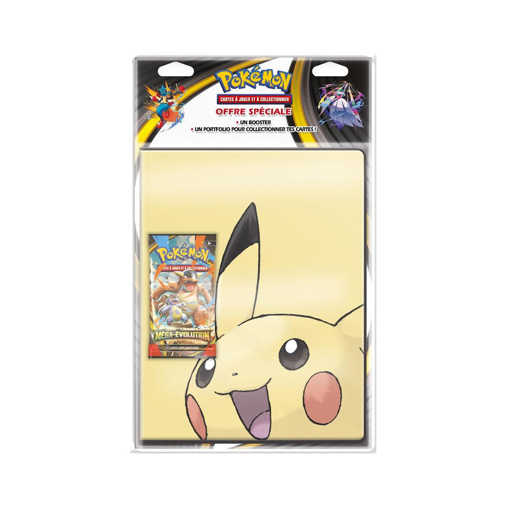 Classeur Pokémon + Booster Méga-Évolution
